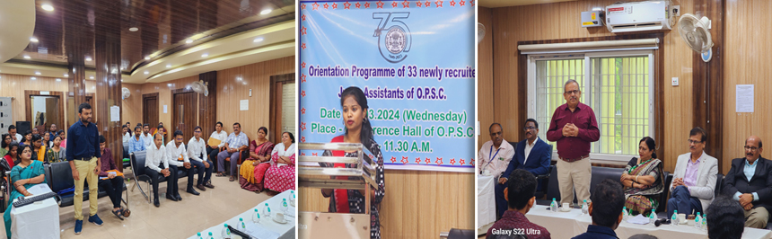 Orientation Programme of newly recruited Junior Assistants of O.P.S.C. Date:  20.03.2024