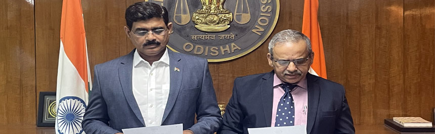 Prof. Choudhury Suryakant Mishra, being administered oath of office on his joining as Hon’ble Member, OPSC