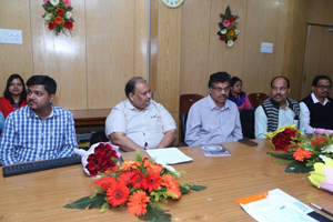 Stalwarts of NIC, Bhubaneswar, development team headed by Shri Anurag Prasad, Sr Tech Consultant during the inauguration ceremony of web portal &amp; CSMS at OPSC on 05 Feb 2020