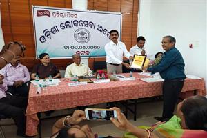 On the occasion of 74th Foundation Day, Sh Ashok Kumar Dash, Secretary being felicitated.