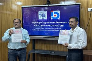 Signing of agreement between OPSC and BIPROS Pvt. Ltd.