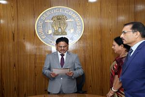 Swearing-in Ceremony of Shri Arun Kumar Sarangi, IPS (Retd.) as Chairman of Odisha Public Service Commission