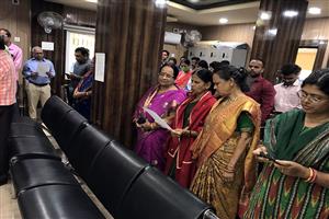 Oath Administered by Hon'ble Chairman to Officers &amp; Staff on National Voter's  Day 25.01.2023